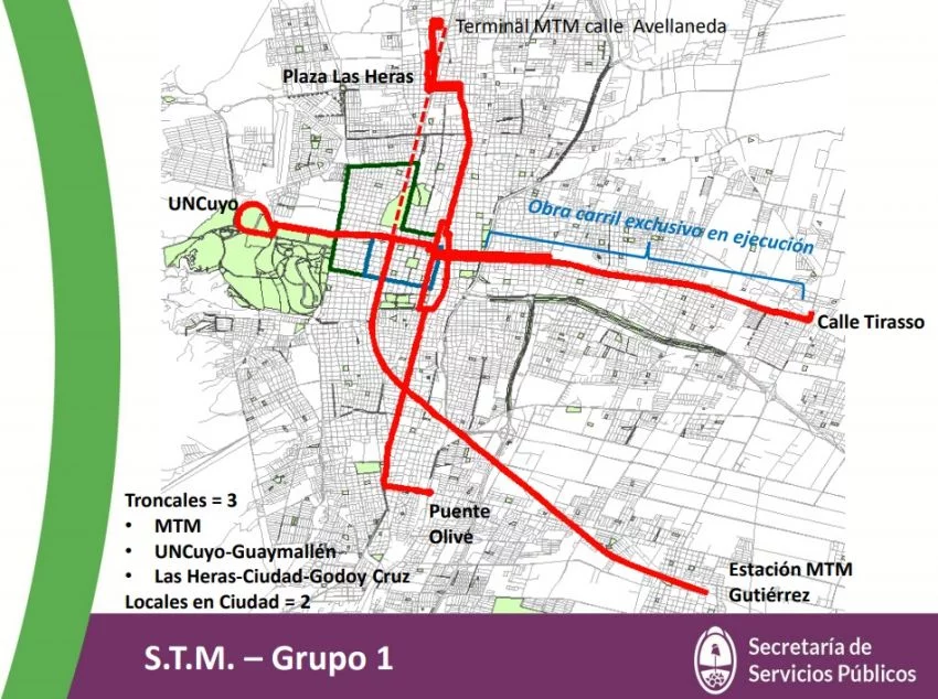 Uno por uno: así serán los nuevos recorridos de los micros en Mendoza ...