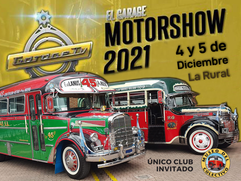 ¡Agendala! Se viene «El Garage Motor Show» y habrá colectivos restaurados
