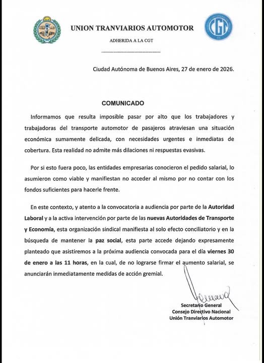 La UTA y las empresas de transporte no acordaron la paritaria y el ...