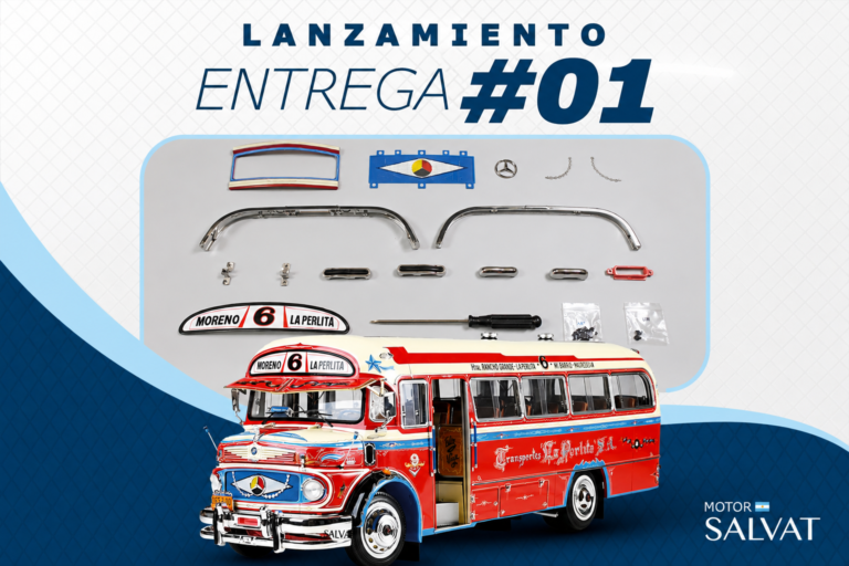 Ya está en los kioscos la primera entrega del Mercedes-Benz 1114 de La Perlita para armar pieza por pieza